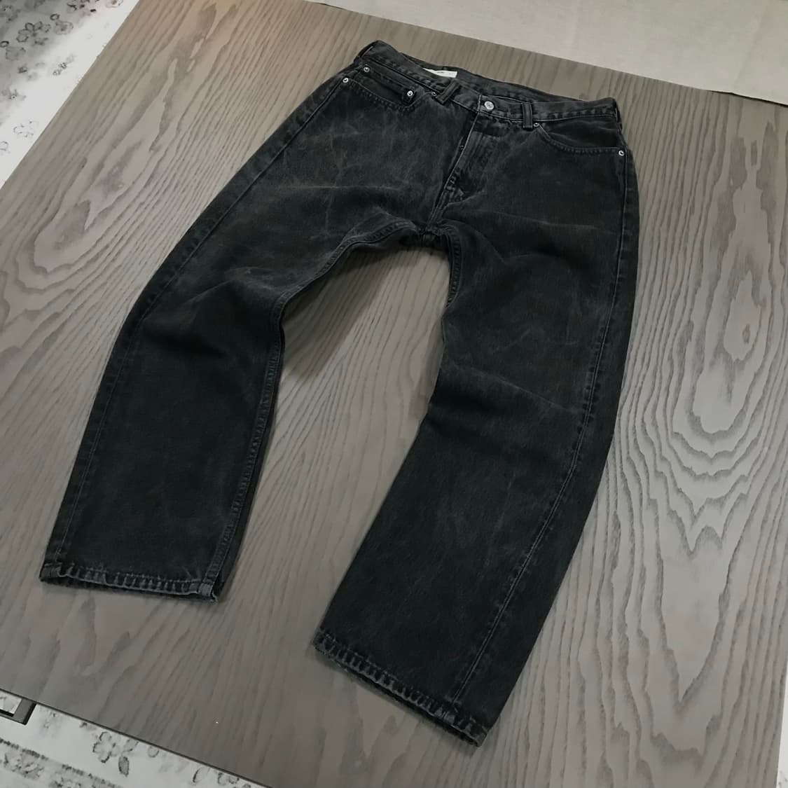 리바이스 505 흑청 데님 32 상품이미지4