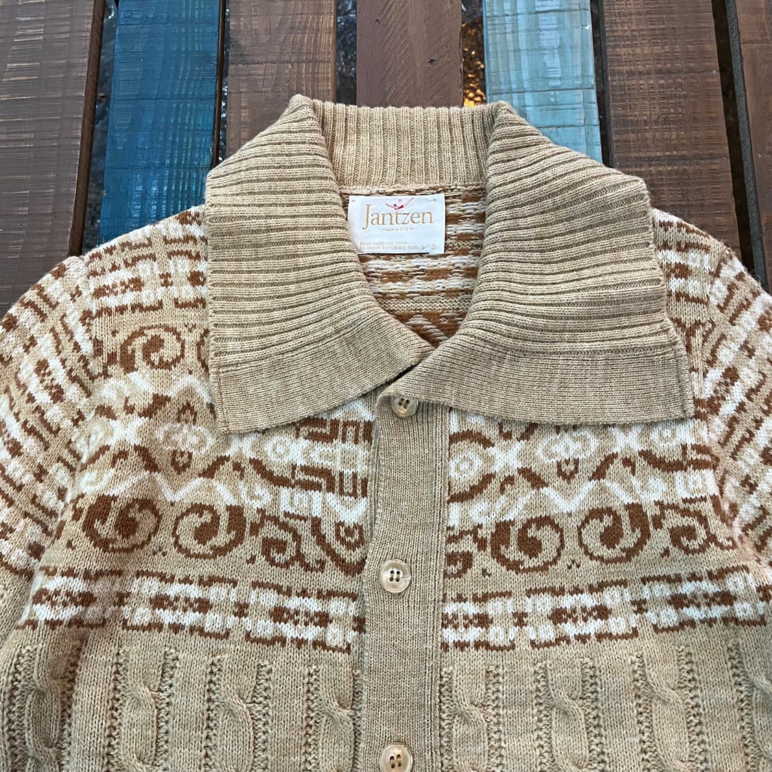 7~80s Jantzen US 빈티지 니트 가디건 상품이미지2