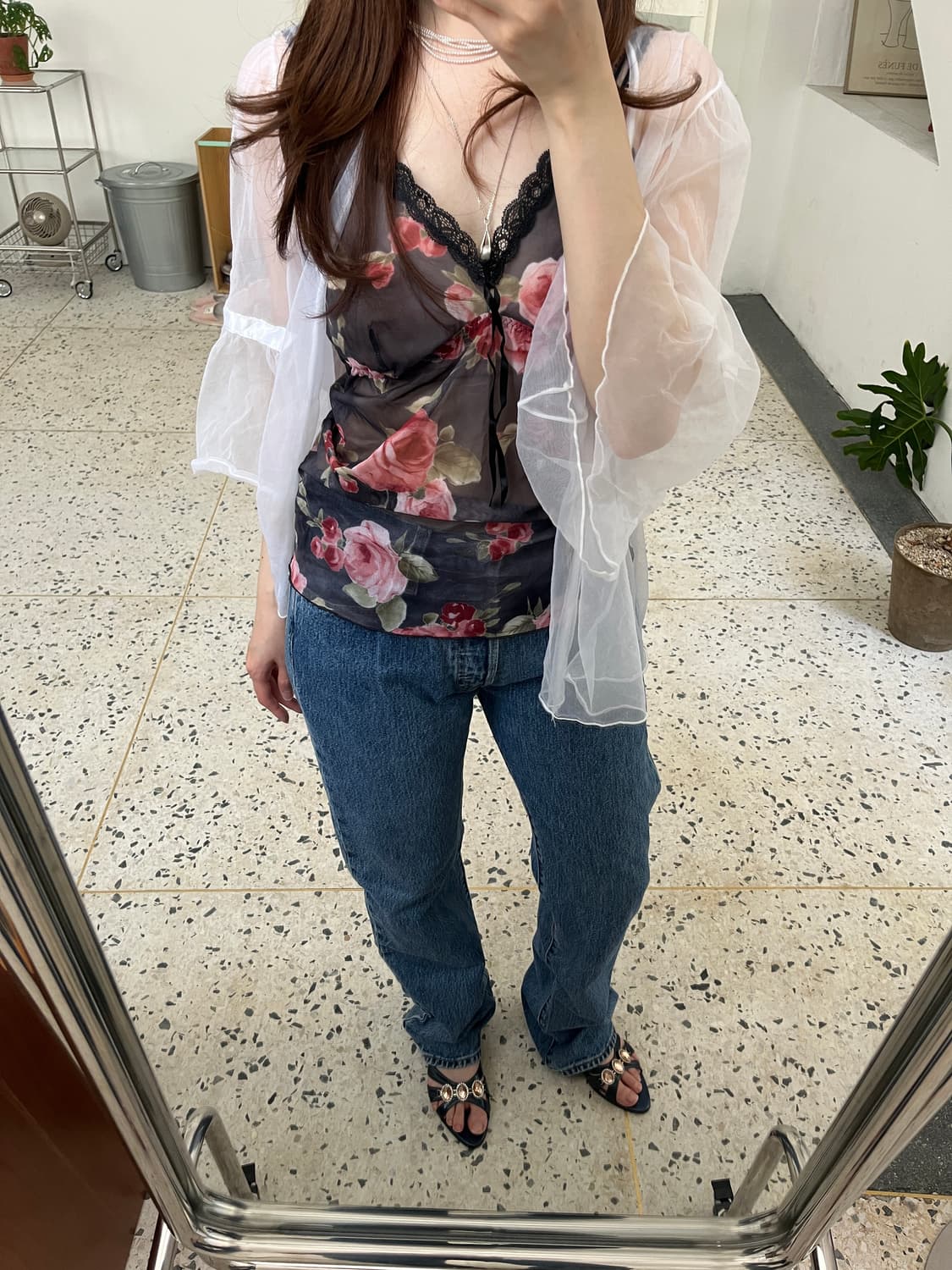 Rose Sheer Slip Top (Europe) 상품이미지2