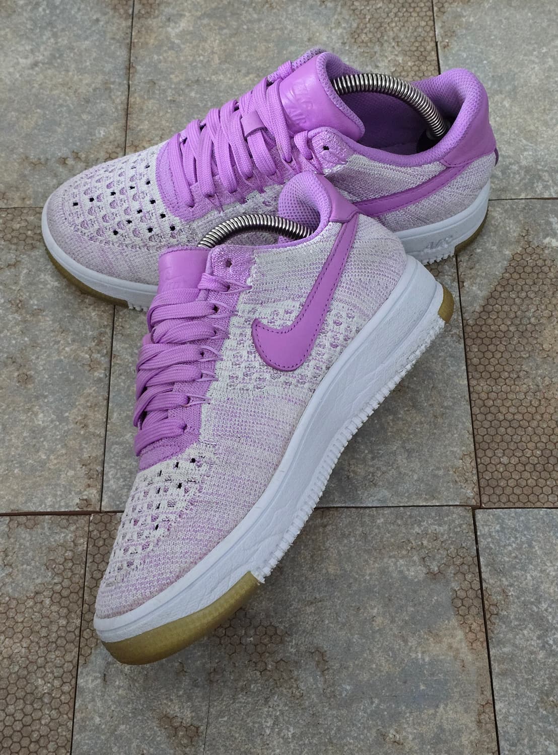 (240)나이키 에어포스 1 플라이니트 푸시아  상품이미지5