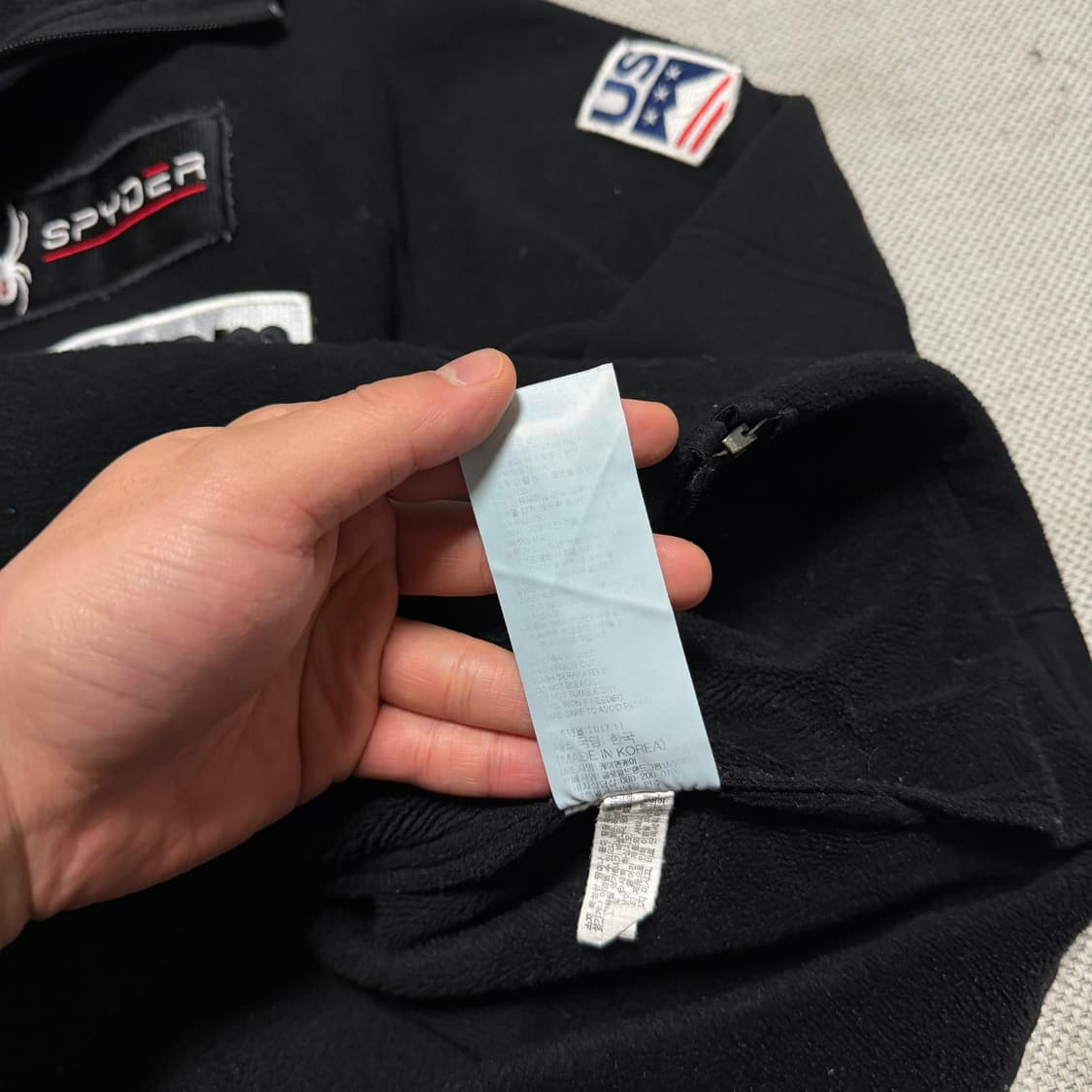 스파이더 US 스키팀 플리스 후디 자켓 상품이미지6