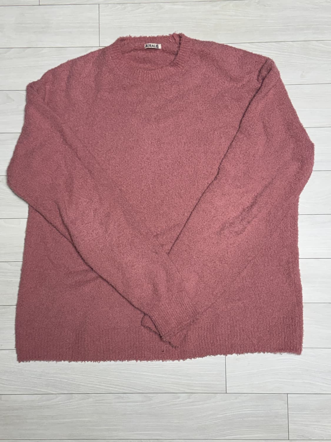 오라리 핑크 코튼 스웨터 상품이미지2