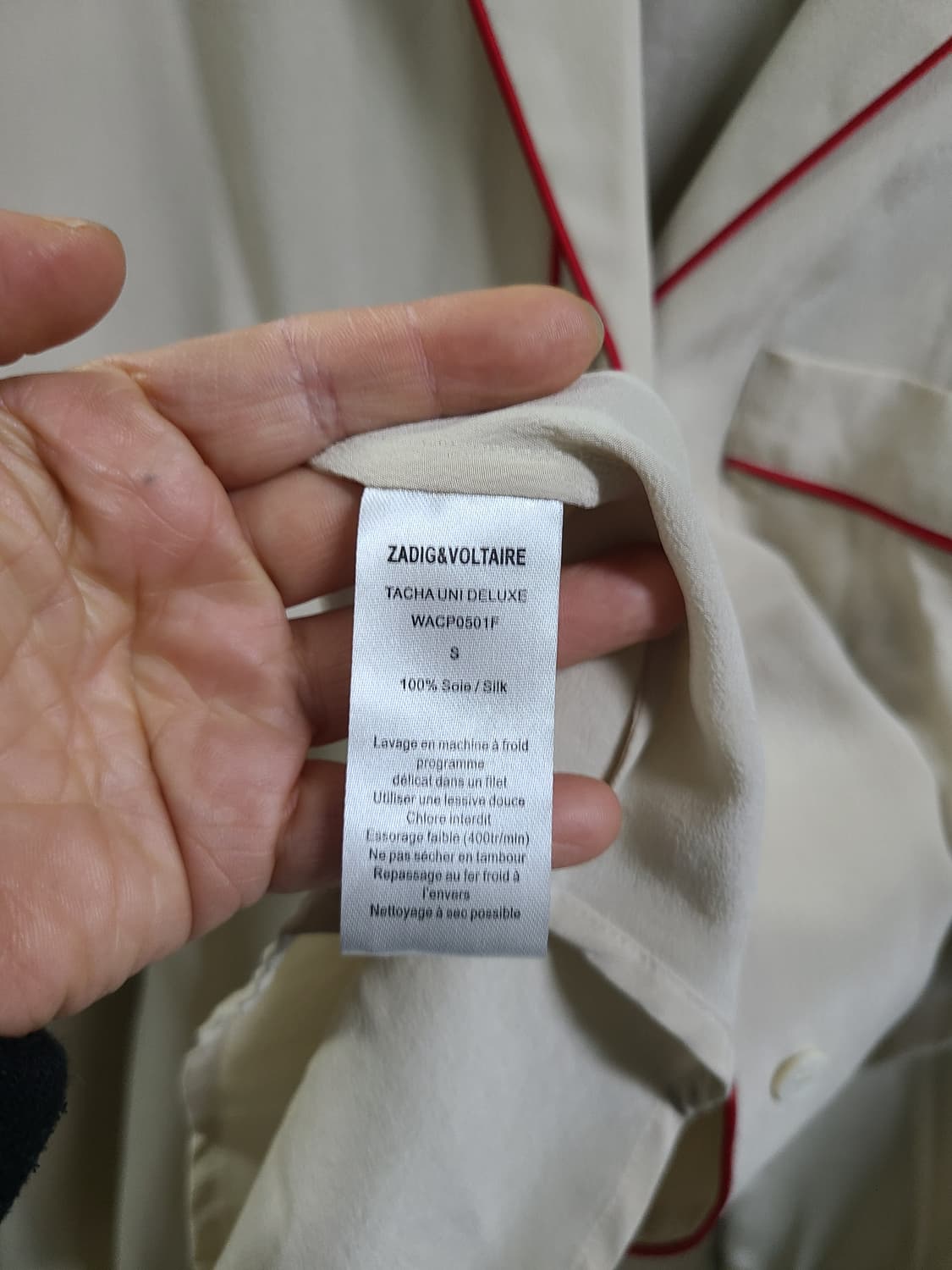 쟈딕앤볼테르 실크 블라우스 상품이미지7