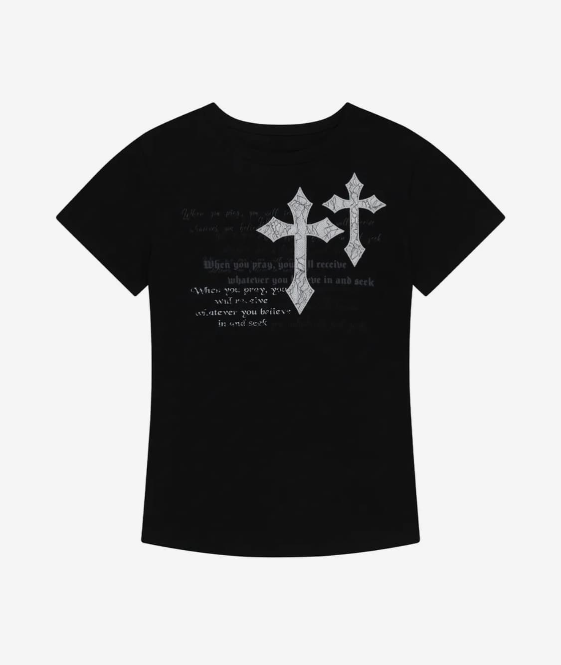 아캄 반팔 Laced CROS2 Patch Half Top 블랙 상품이미지1