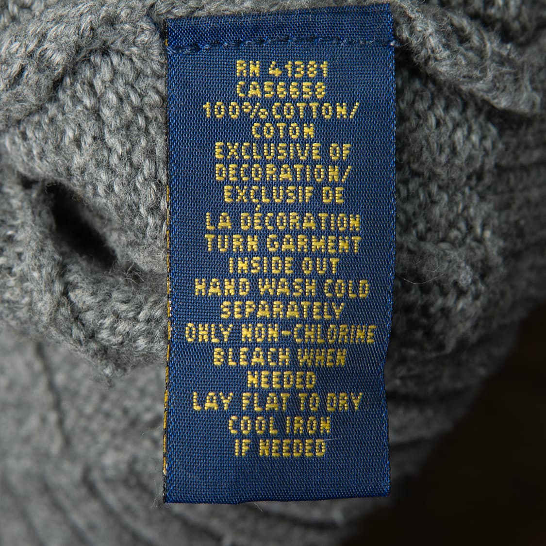 [110] 폴로 랄프로렌 코튼 케이블 니트 그레이 MT-1525  상품이미지6