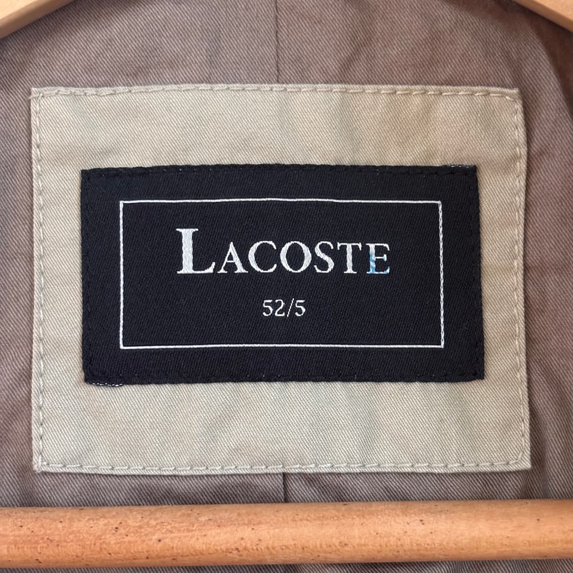 라코스테 105 캐주얼 트렌치 코트 베이지 더블 벨트 없음 상품이미지5