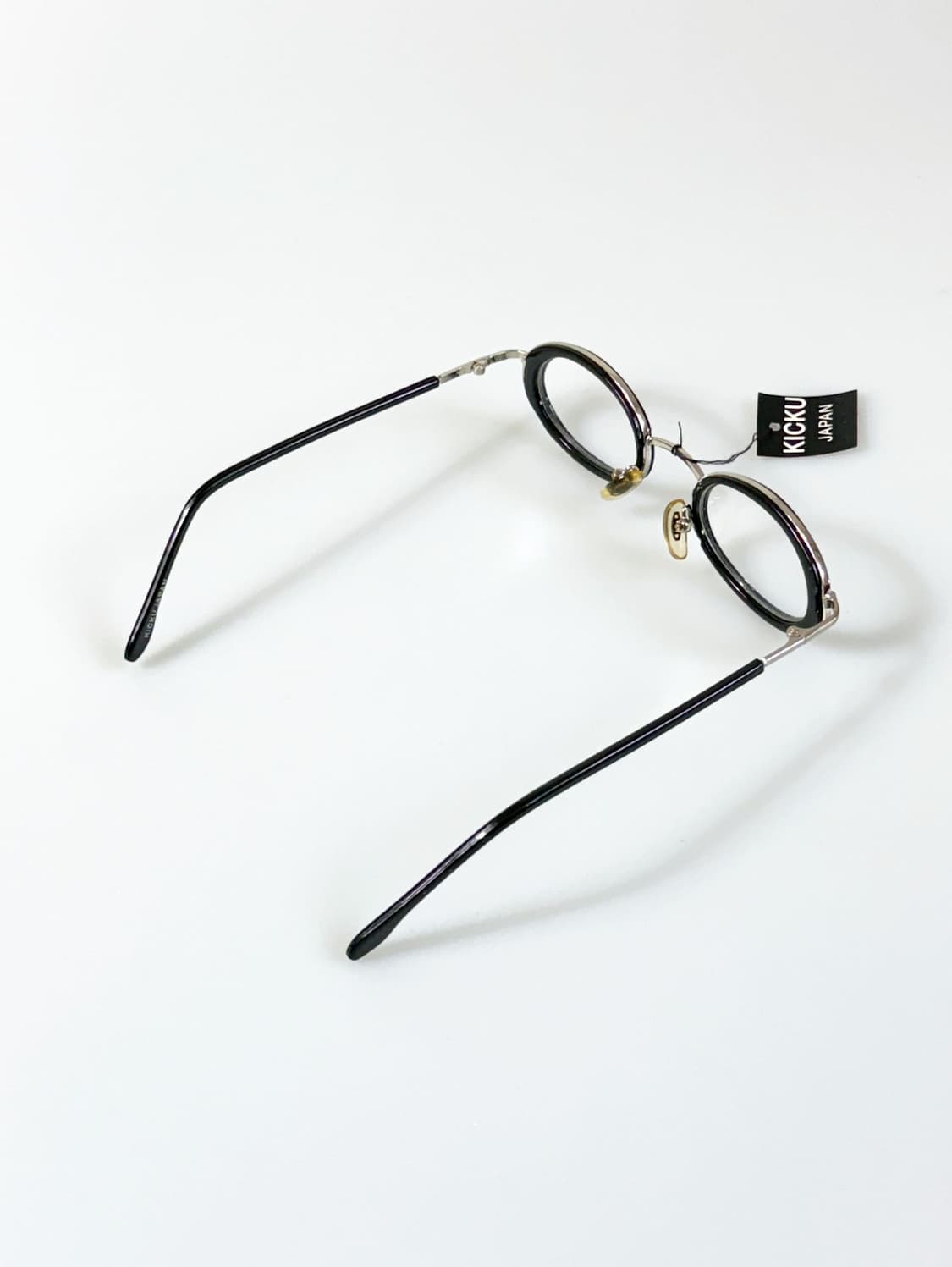 90s KICKU JAPAN 라운드 오벌 콤비네이션 빈티지 안경 상품이미지4