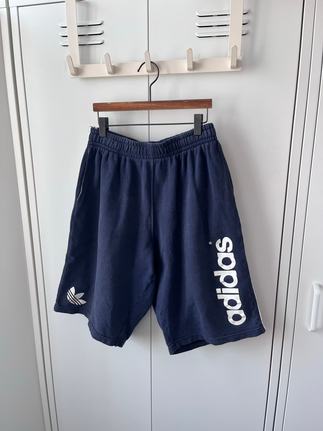 90's adidas 아디다스 네이비 카프리 숏츠 트레이닝팬츠 상품이미지7