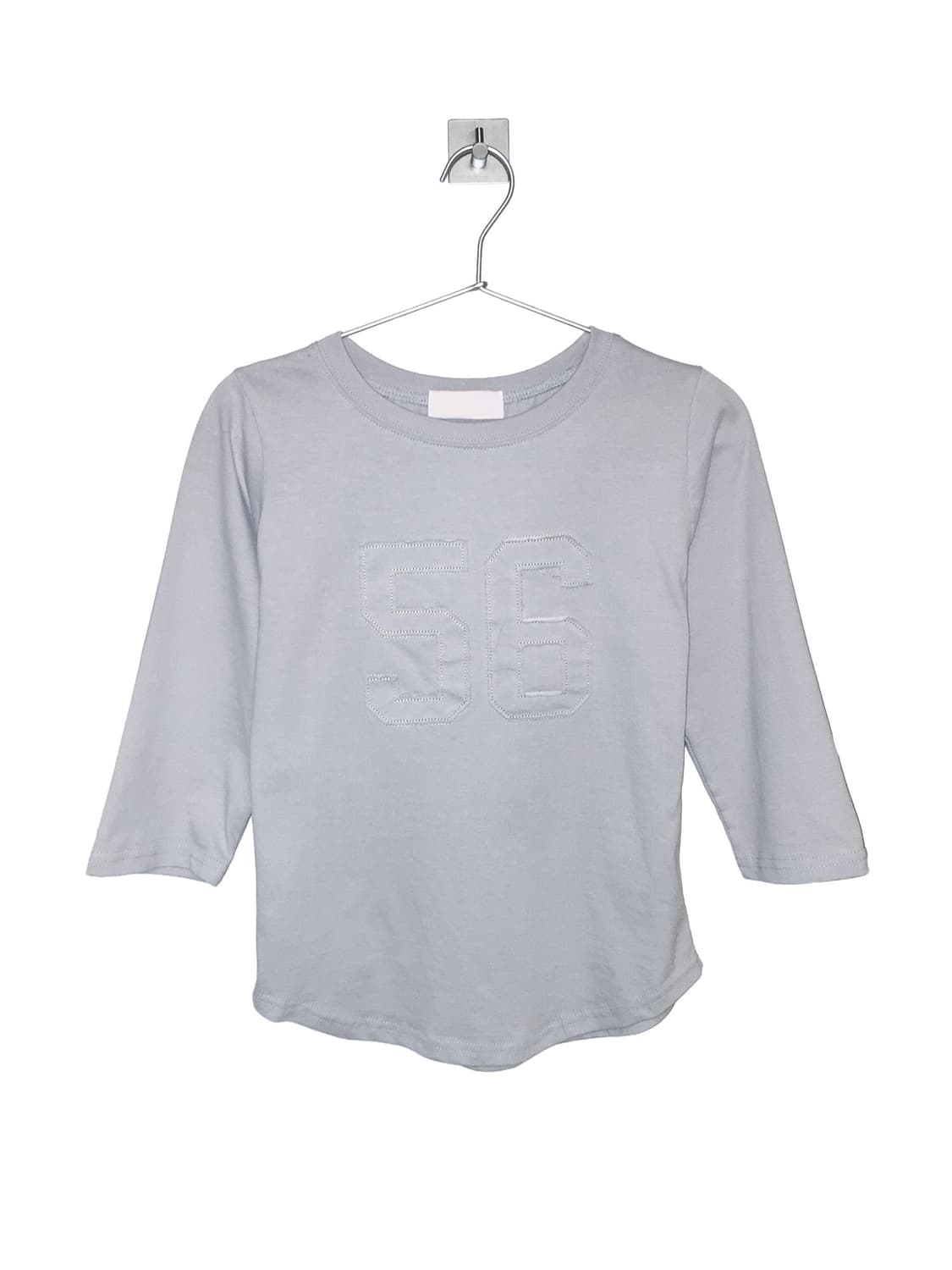 7부 패치 티셔츠 스카이블루 상품이미지3