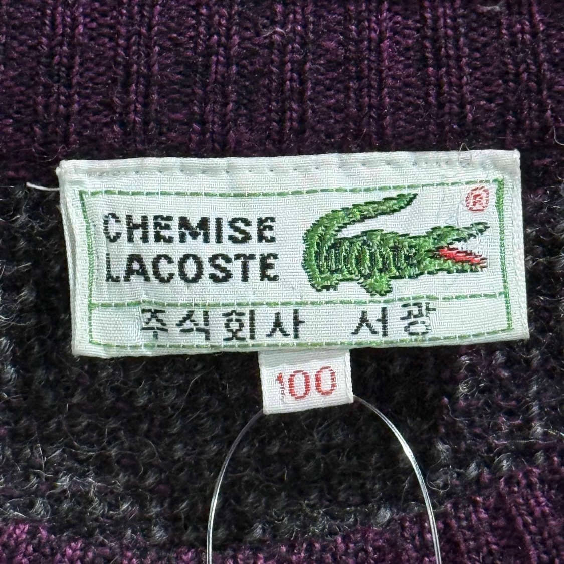 서광 라코스테 아가일 울 니트 상품이미지4