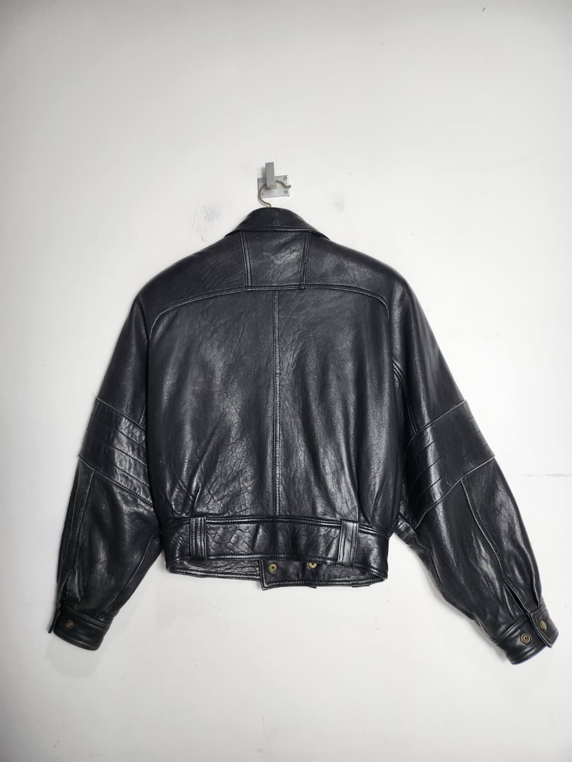 빈티지 양가죽 크롭 범버 자켓 상품이미지8