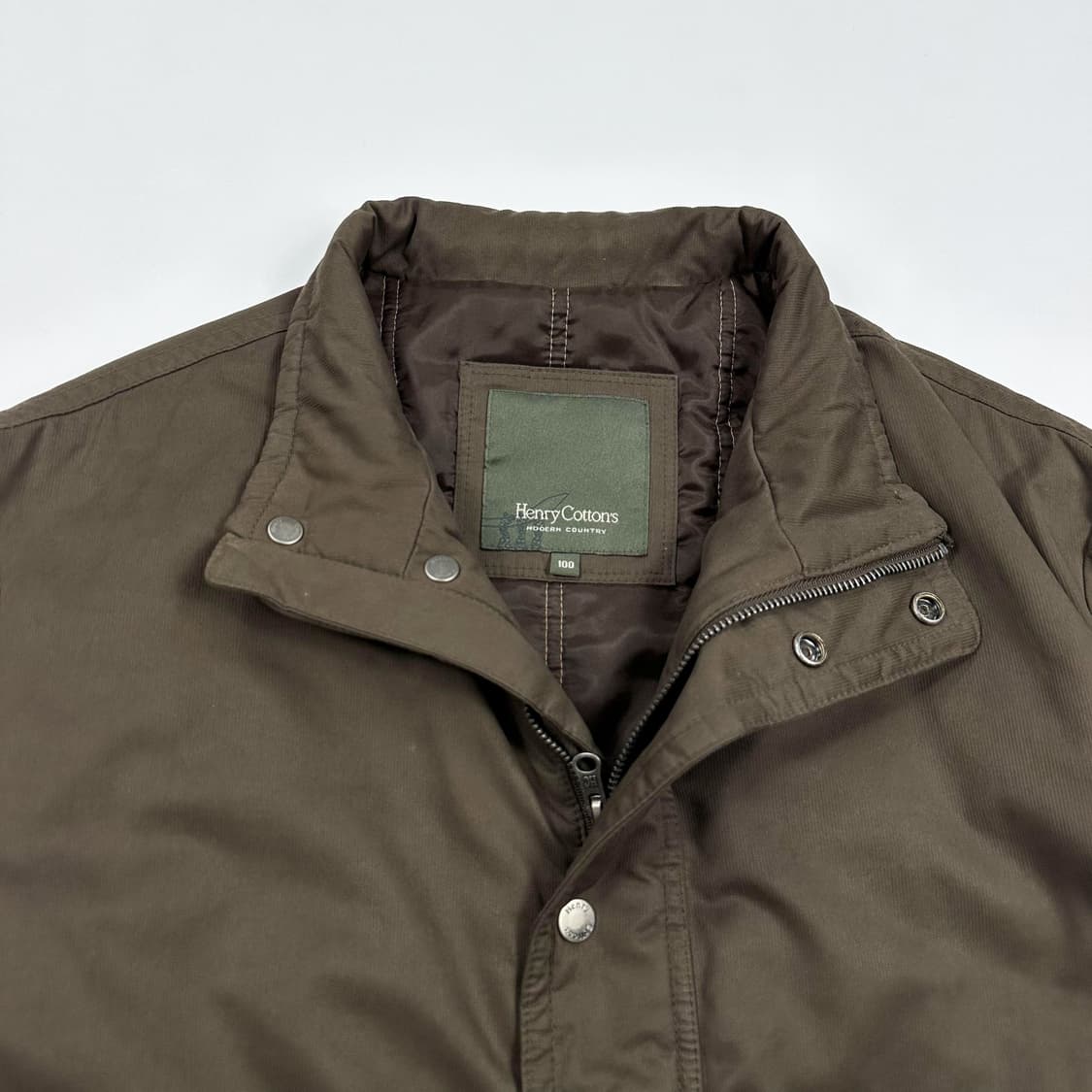 헨리코튼 클래식 누빔 자켓 점퍼 브라운 L 상품이미지3