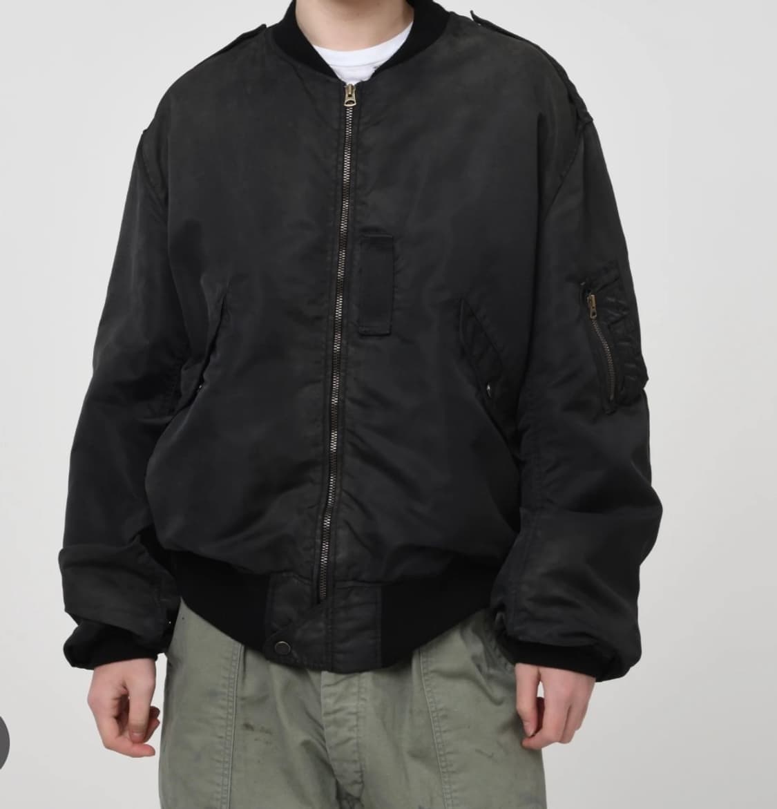 [새상품]bowwow 플라이트 자켓 블랙 XL 상품이미지2