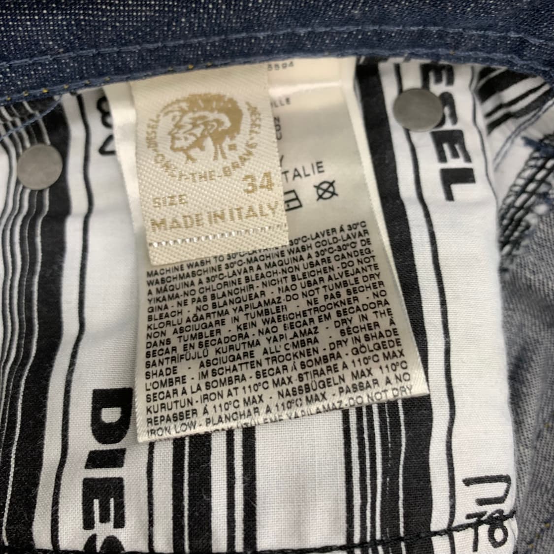 DIESEL ZATHAN 디젤 플레어 부츠컷 데님팬츠 34 상품이미지6