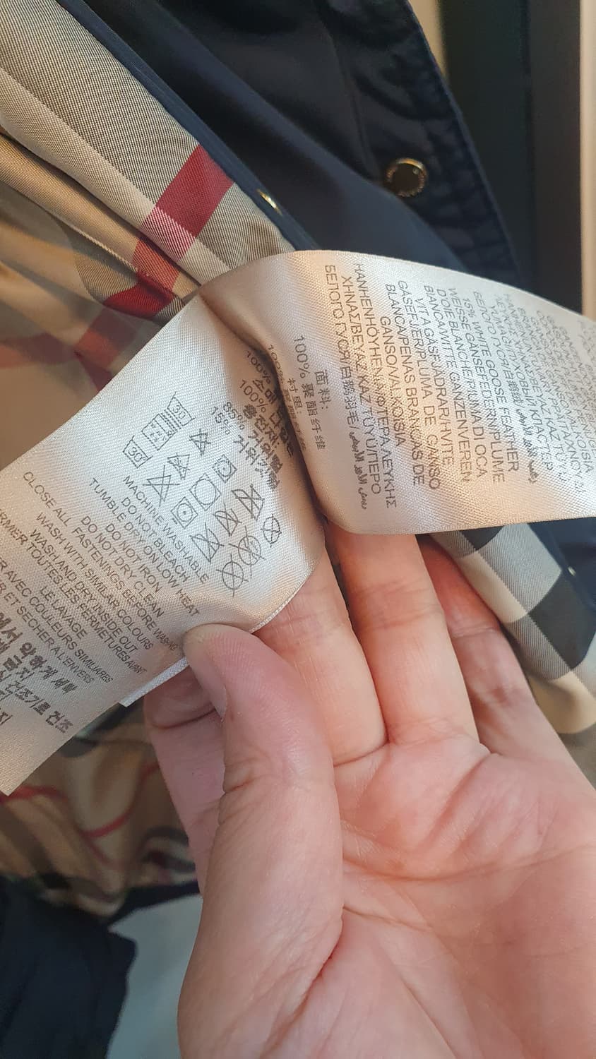 버버리롱패딩점퍼M 상품이미지8