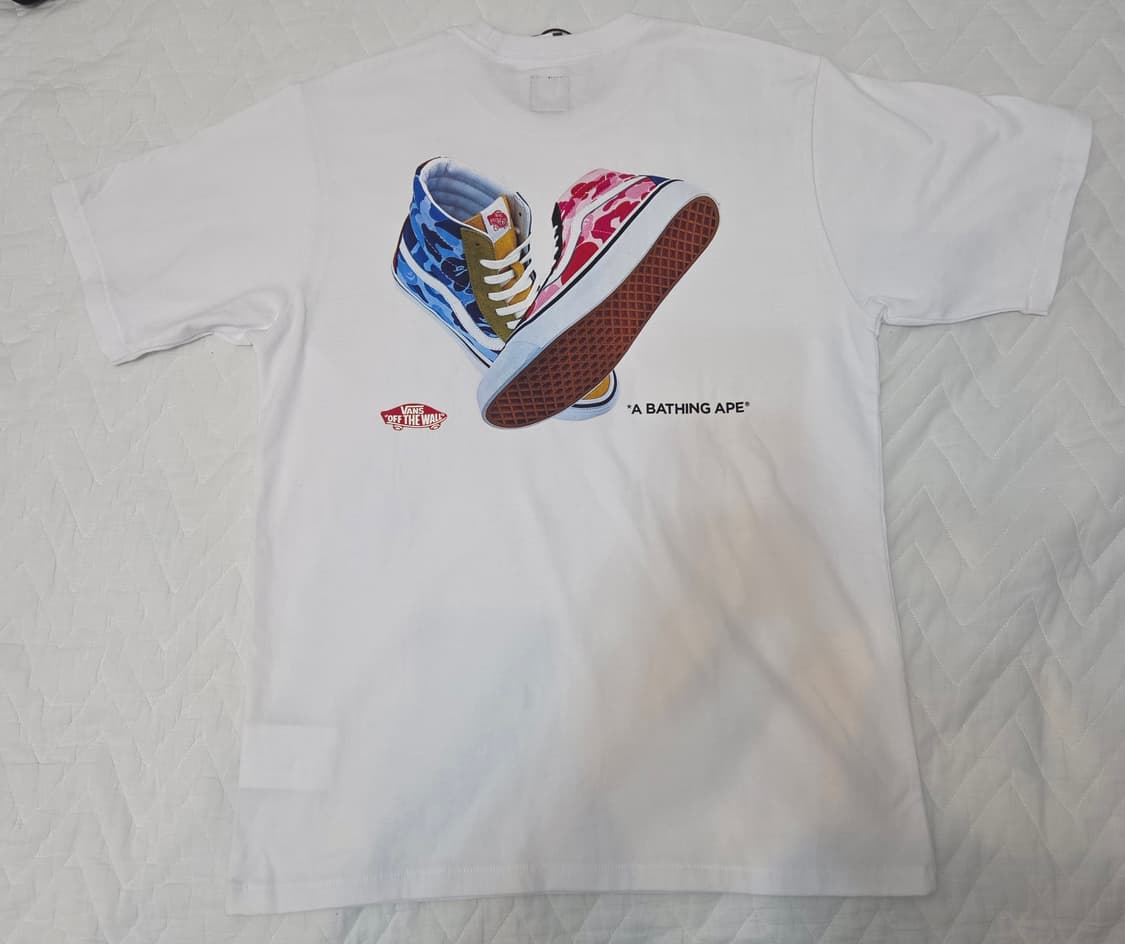 [새상품] 베이프X반스 콜라보 티셔츠M 상품이미지2