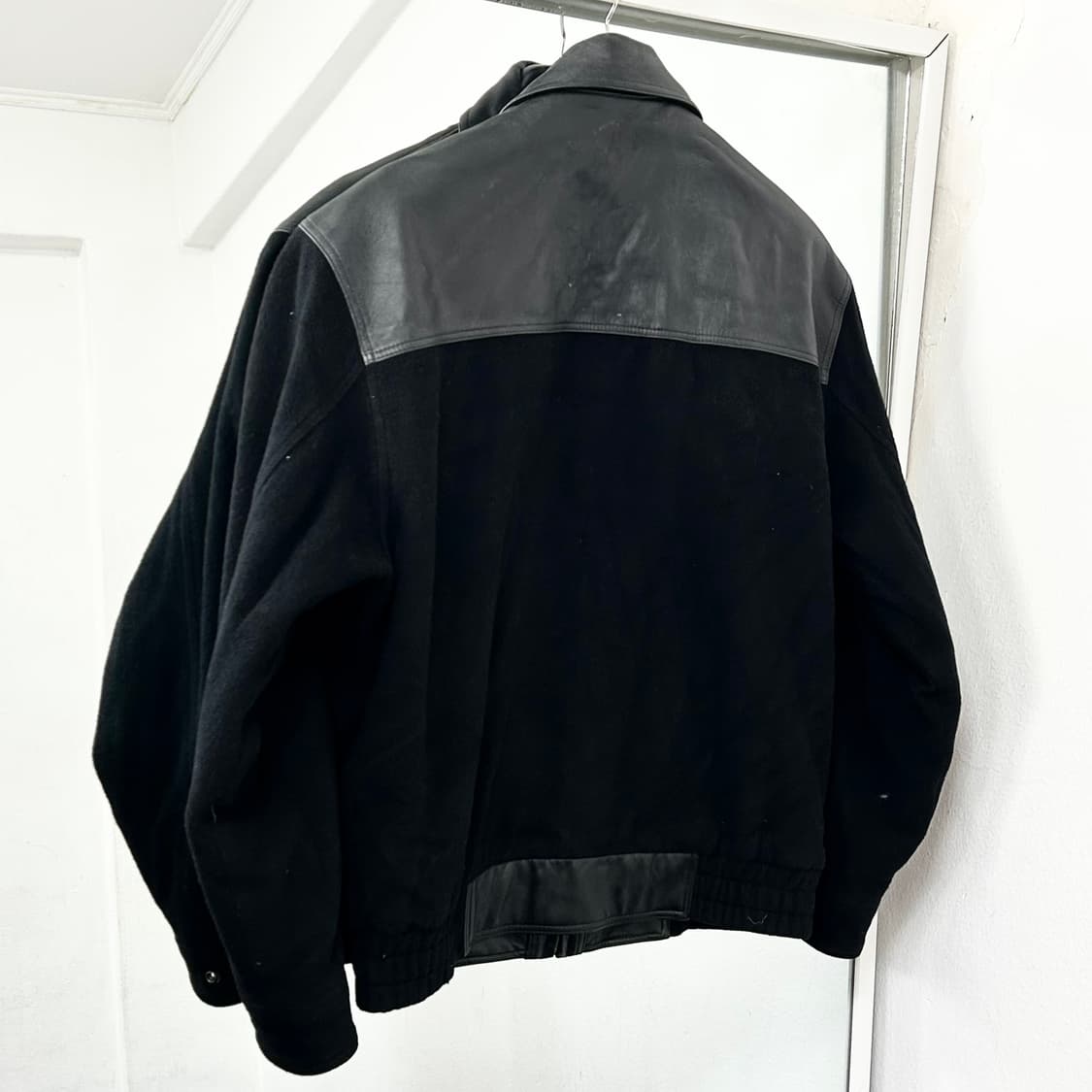 Redox 레더 믹스드 모직 자켓 상품이미지5