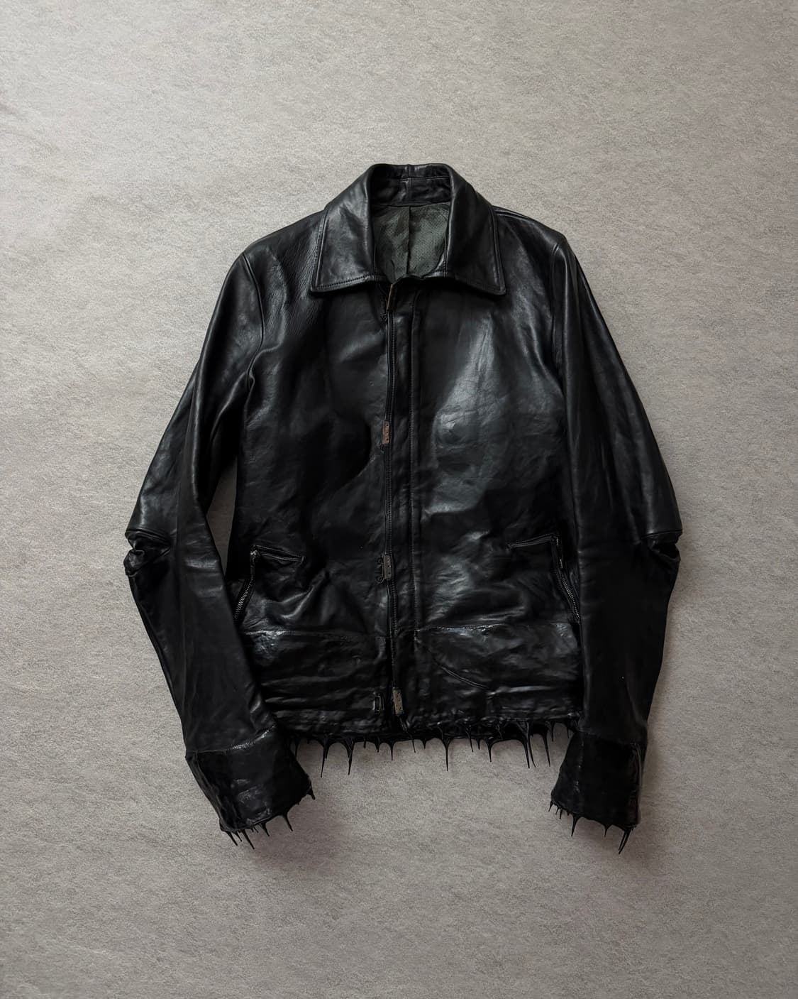 캐롤크리스찬포엘  스카스티치 드립레더자켓 상품이미지1