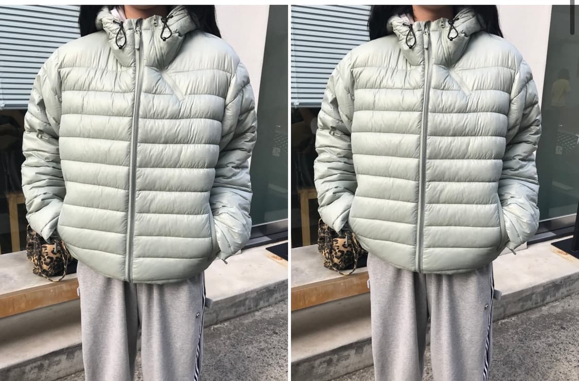 워머 경량패딩 (민트) 상품이미지2