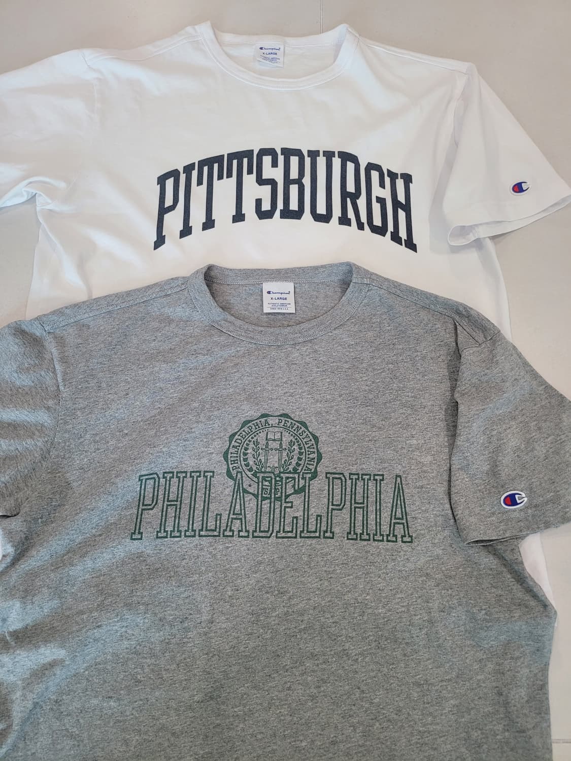 희귀) 챔피언 x 빔즈(BEAMS) 별주 콜라보 티셔츠 2종 - 시티보이 상품이미지1