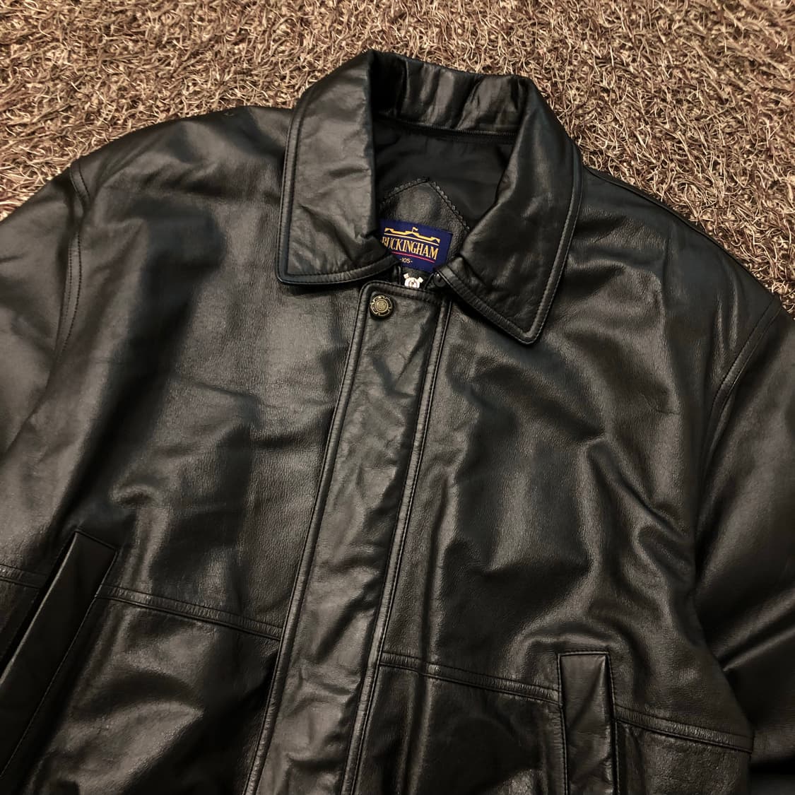 빈티지 소가죽 봄버 레더 가죽 자켓 상품이미지2