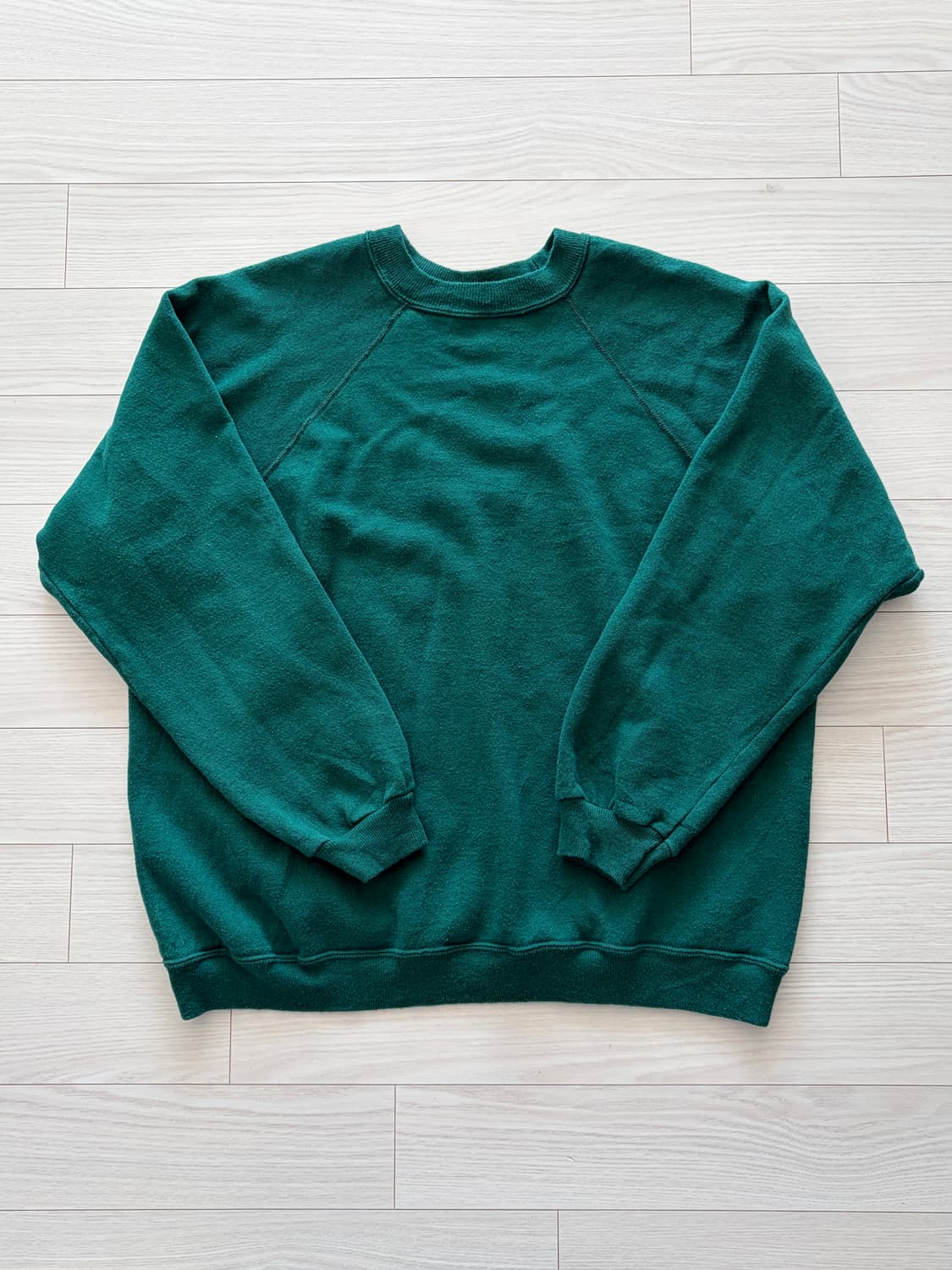 90s Hanes 헤인즈 레글런 플레인 딥그린 스웻 XL (103) 상품이미지1