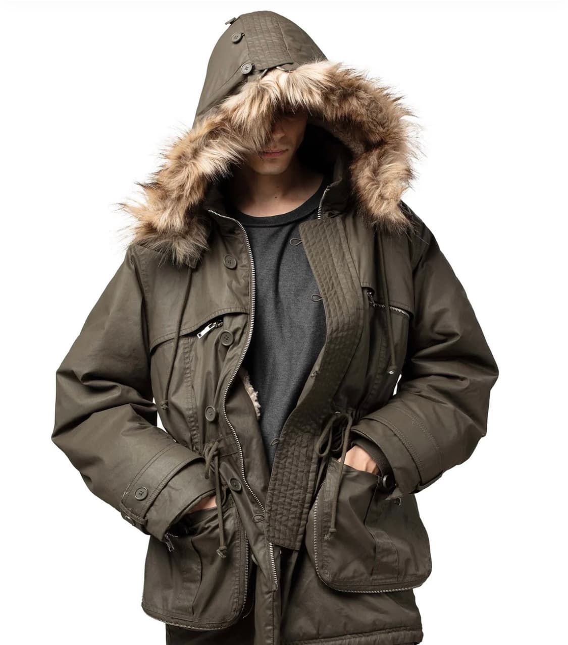 레이서월드와이드 파카 자켓 m 상품이미지4