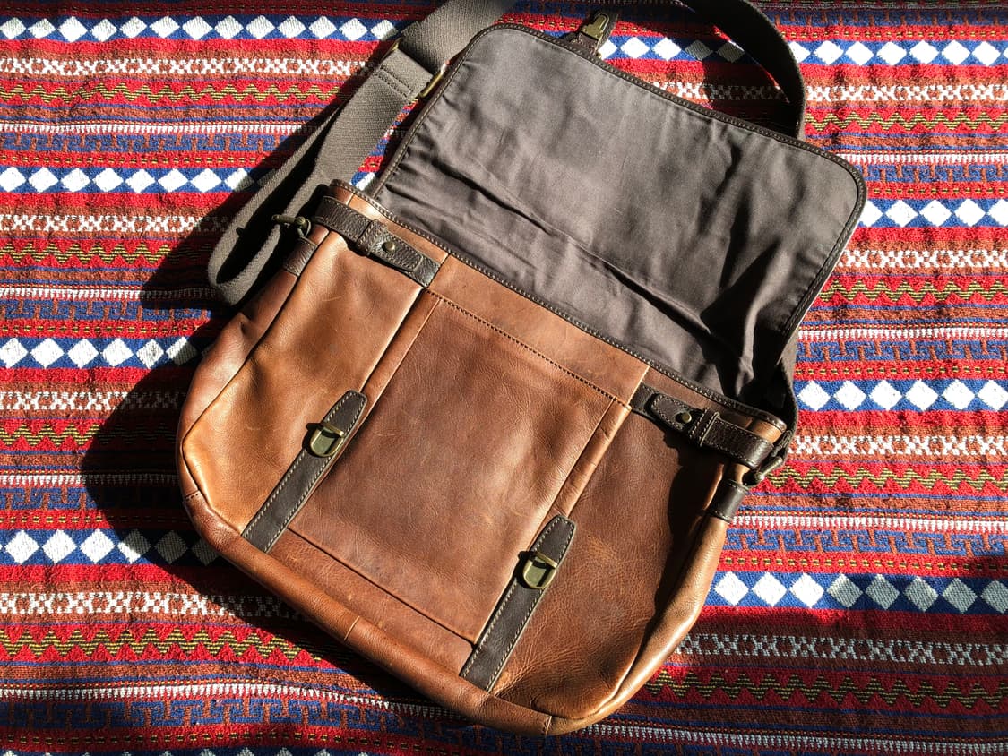 파슬 브라운 레더 브리프케이스 메신저백 상품이미지4