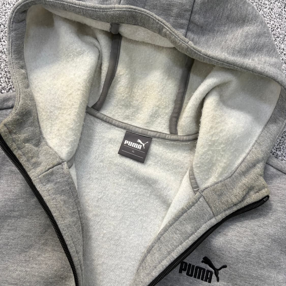 XL 푸마 기모 후드 집업 자켓 0304J 상품이미지7