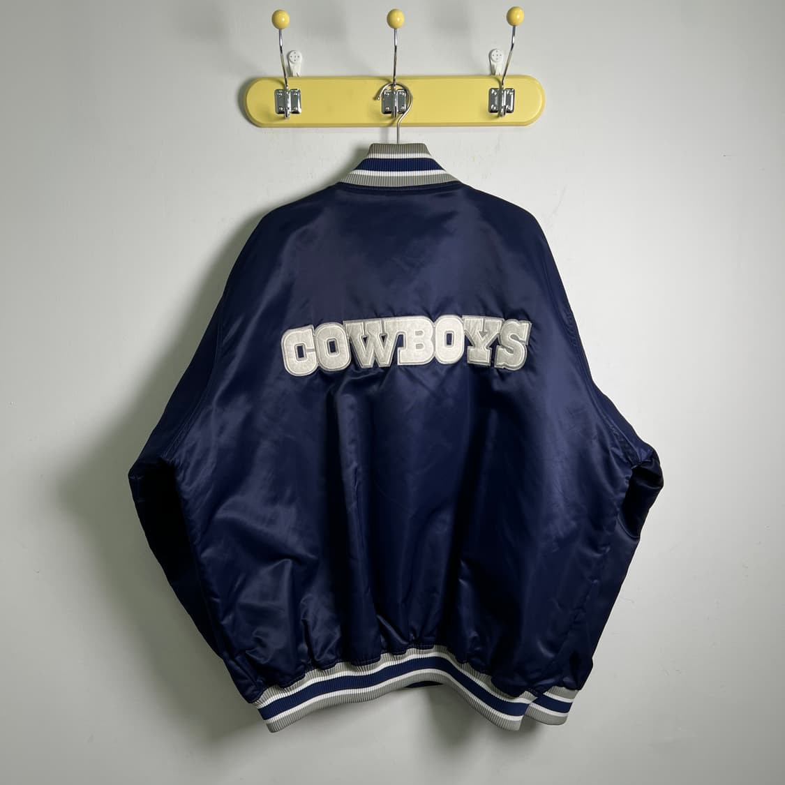 NFL 댈러스 카우보이 슈퍼볼 우승 기념 빈티지 새틴 바시티 자켓 XL 상품이미지2