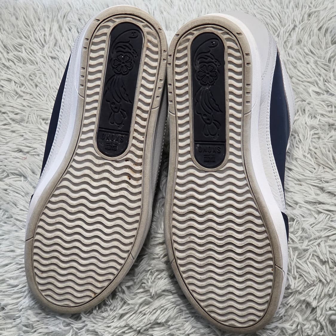 2q-12:스코노 하이탑키높이(5-6cm)스니커즈 화이트네이비 (245) 상품이미지9