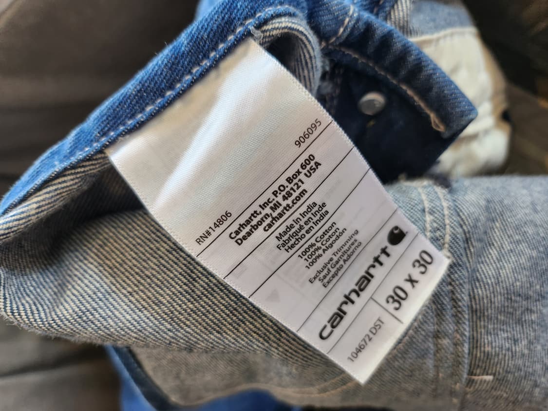칼하트 루즈핏 데님 오버롤 상품이미지6
