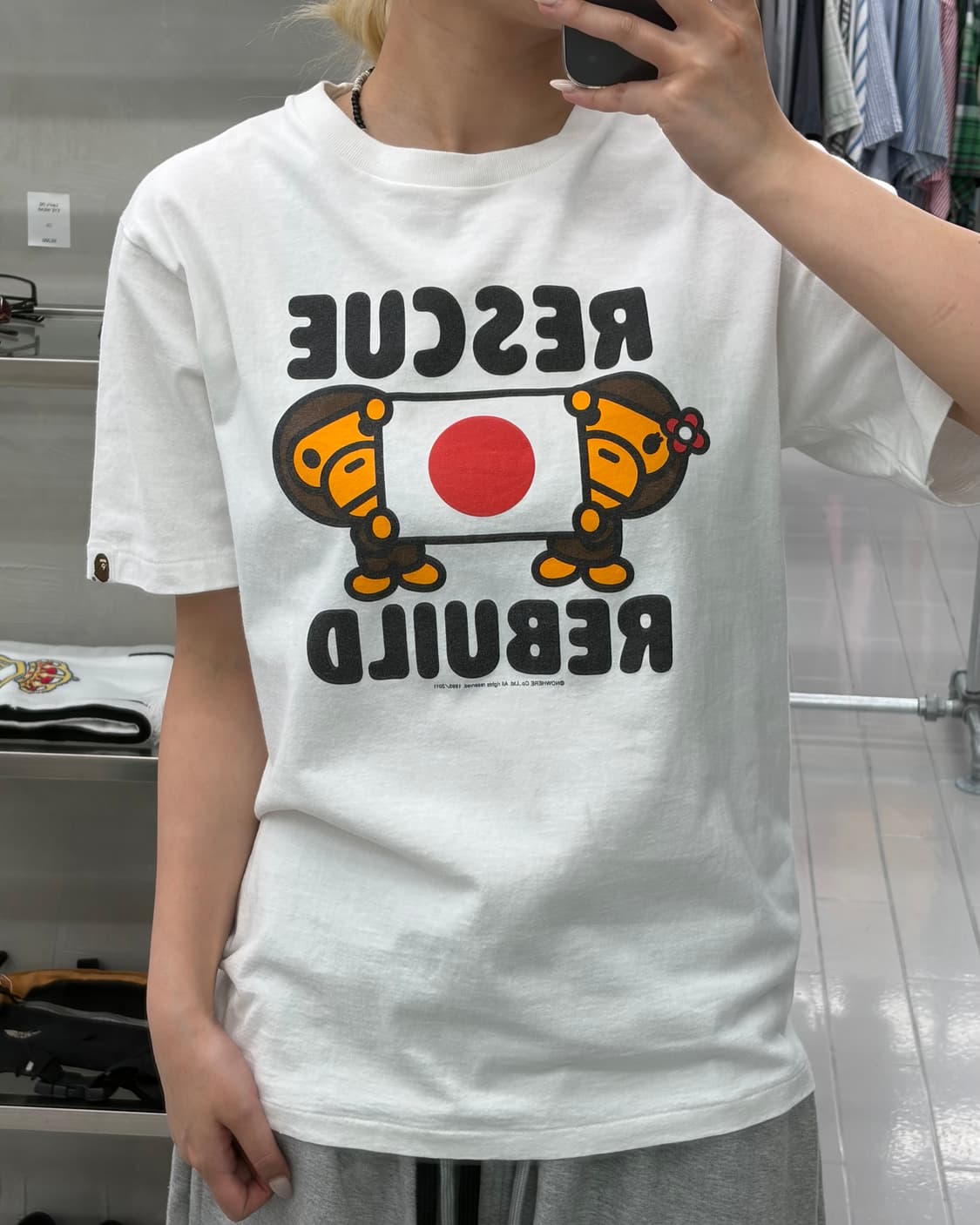 베이프 베이비 마일로 반팔 티셔츠 상품이미지1