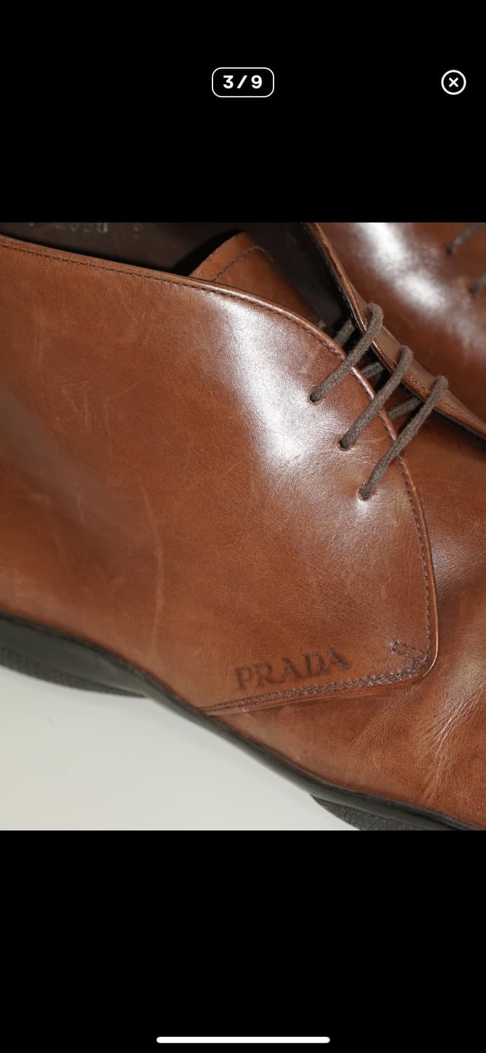 프라다 브라운 레이스업 부츠 280 상품이미지3