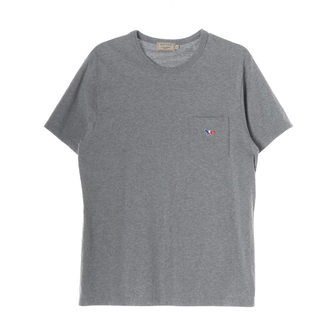 메종키츠네 그레이 트리콜로 폭스 포켓 반팔티 L 상품이미지1