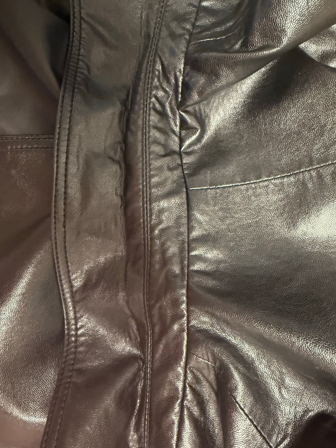 던스트 유니섹스 2버튼 비건레더 블레이저 자켓 블랙 XS 상품이미지6