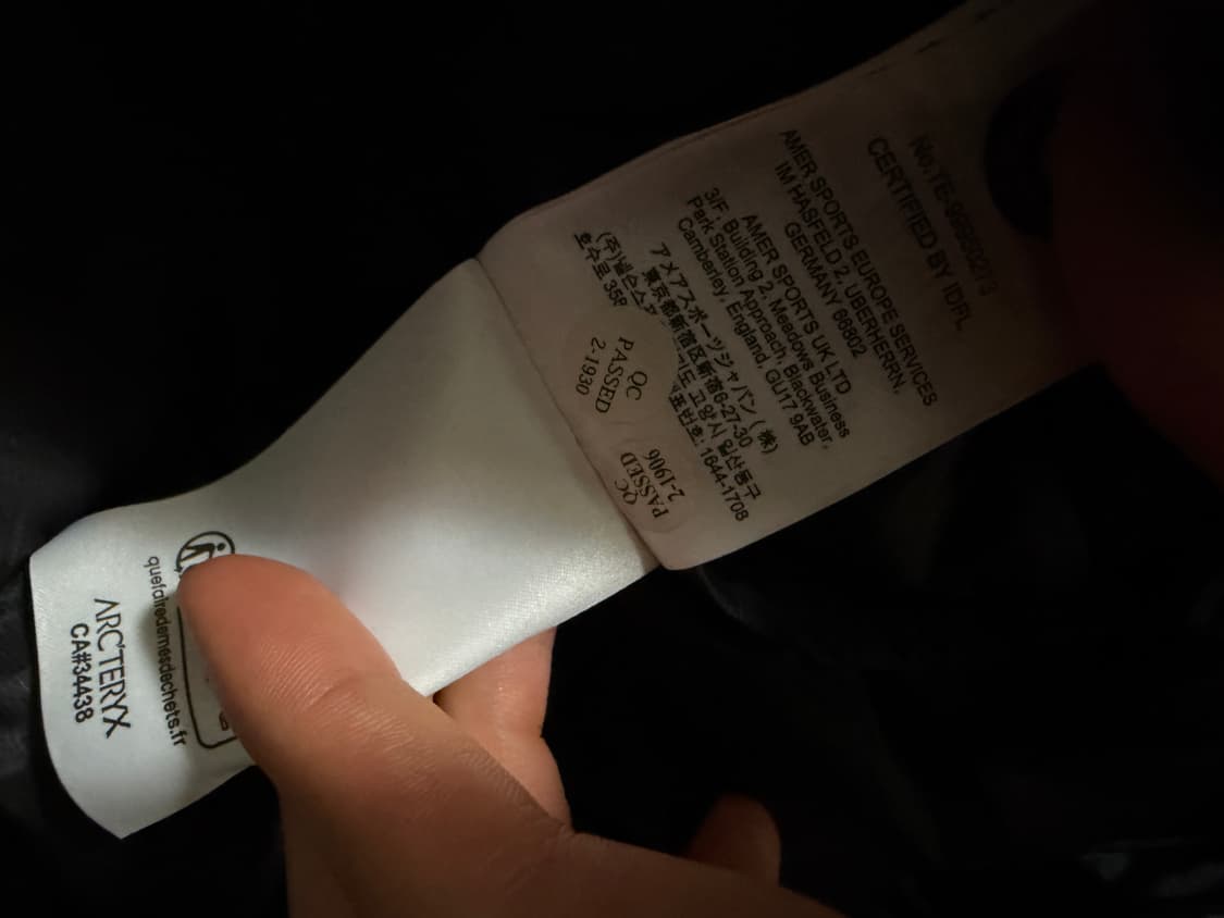 25FW 아크테릭스 토륨 L 논후드 새상품 상품이미지6