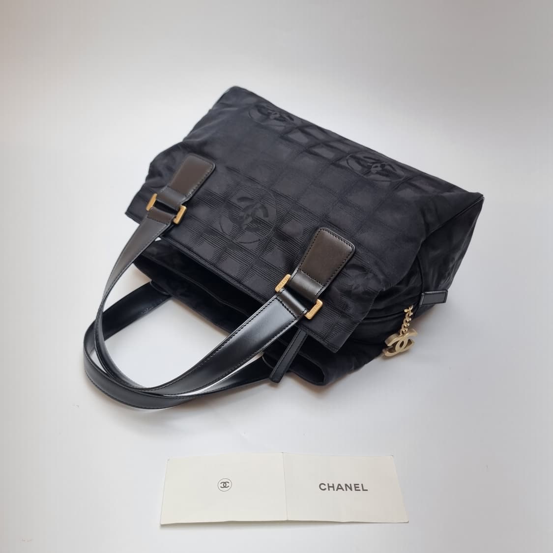 샤넬 CHANEL 뉴트래블라인 코코마크 자카드 토트백 (전시급, 핸드백) 상품이미지5