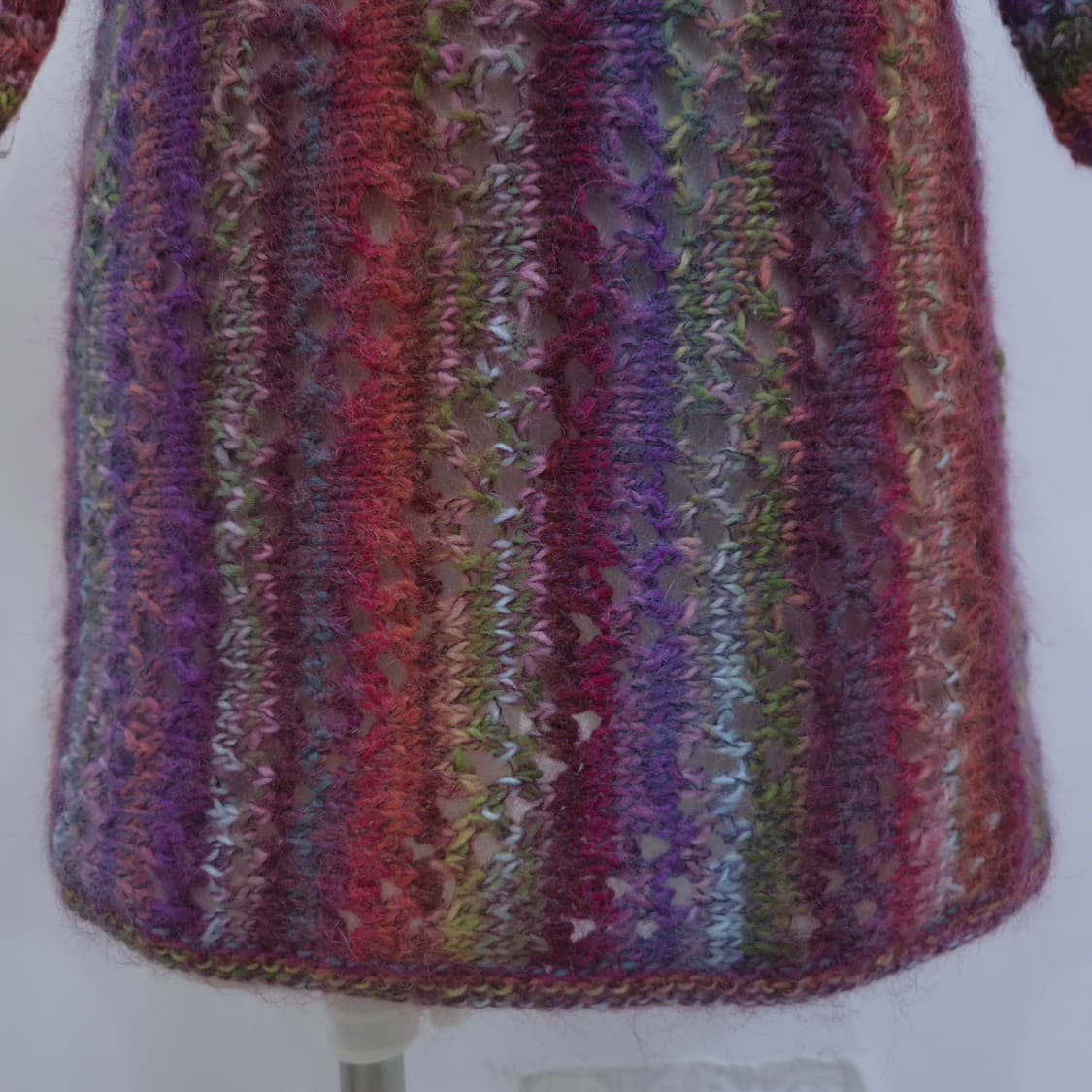 모헤어 멀티컬러 뜨개 롱니트 상품이미지8