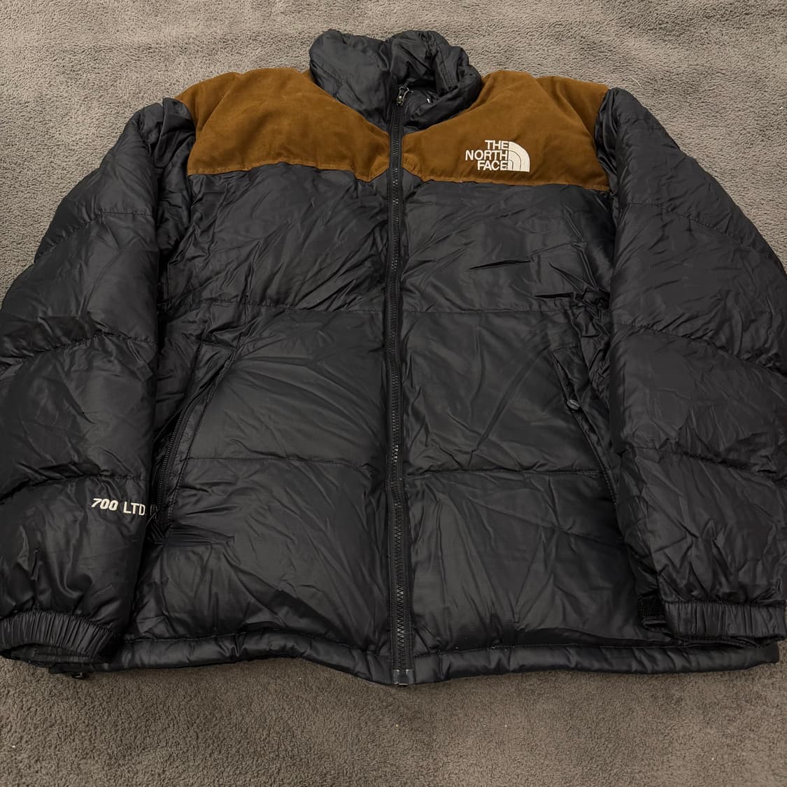 [정품/L] 노스페이스 700LTD 블랙 브라운 눕시 구스다운 패딩 상품이미지3