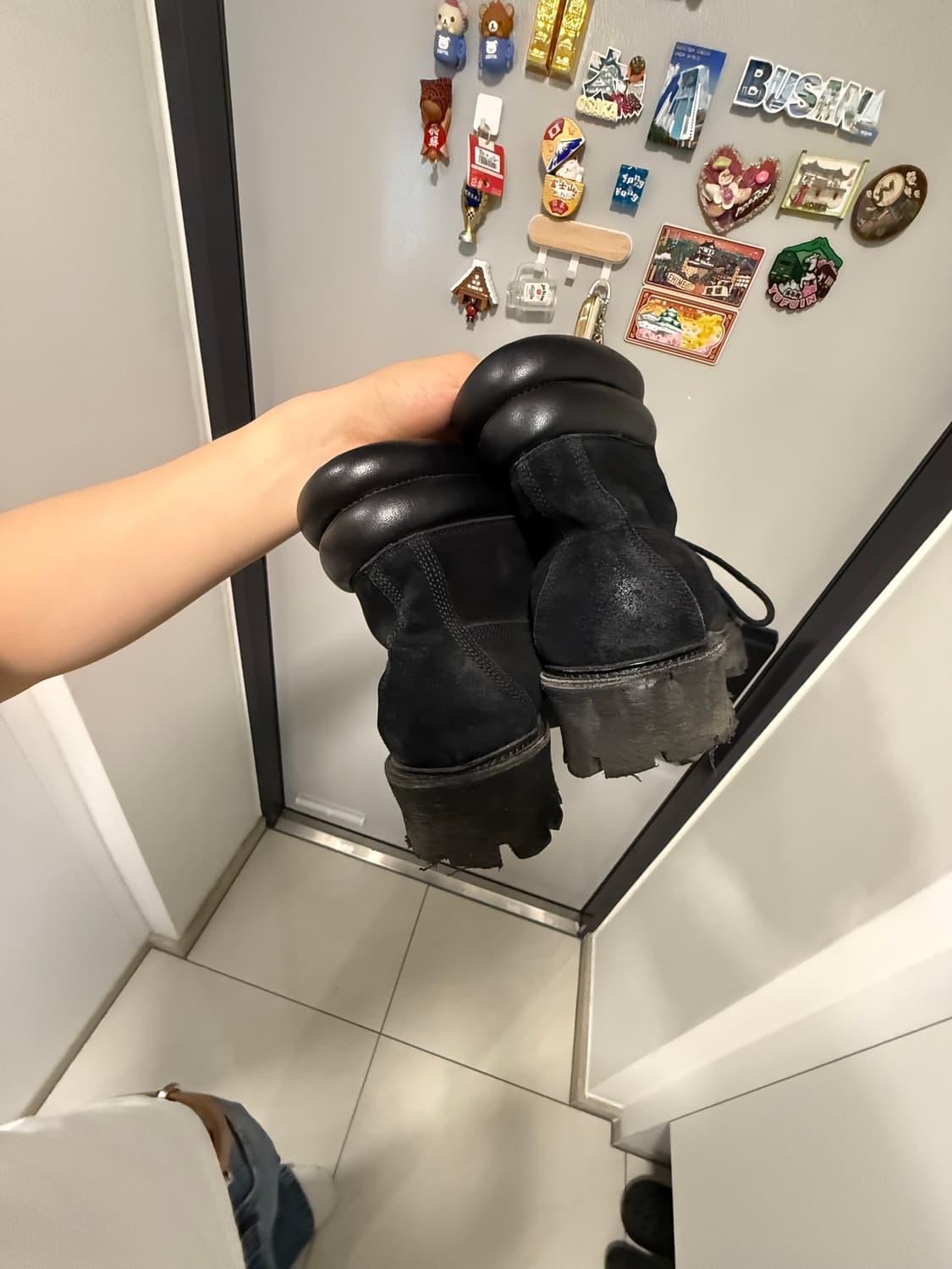 야세 코만도솔 블랙 부츠 280 상품이미지6