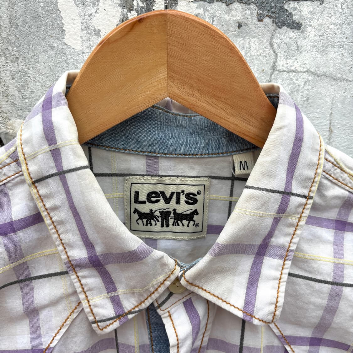 Levi’s 리바이스 체크 웨스턴 반팔 셔츠 상품이미지3
