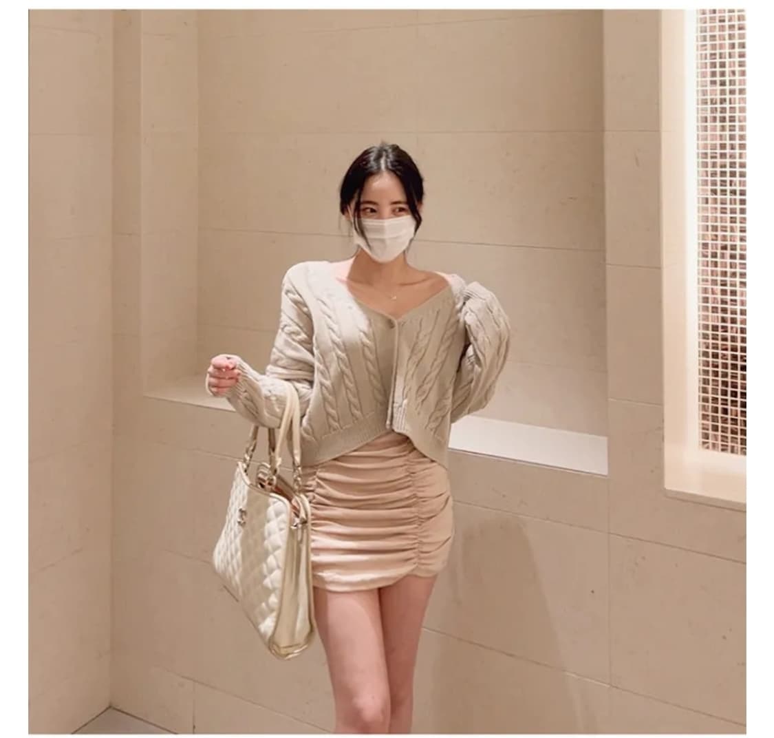 빅사이즈 밴딩셔링미니스커트 상품이미지2