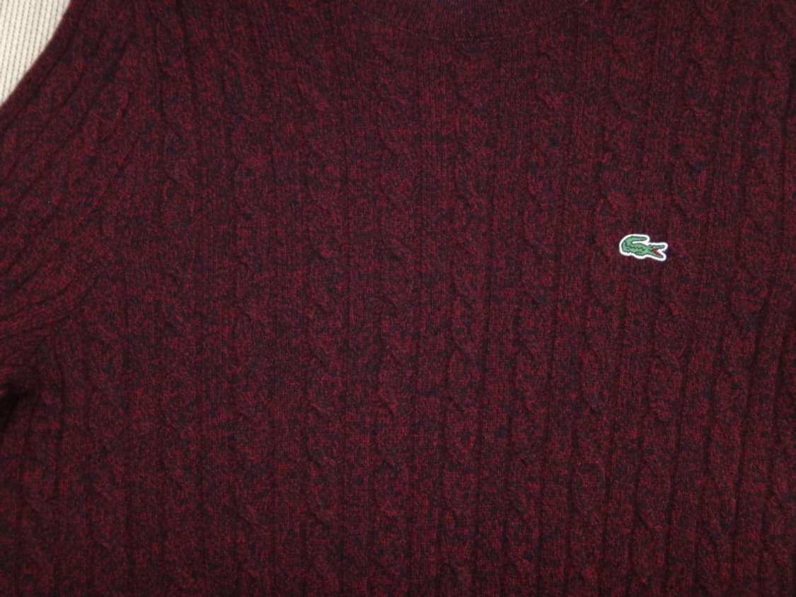 (M/95) 라코스테 남성 라운드 넥 풀오버 스웨터 상품이미지4