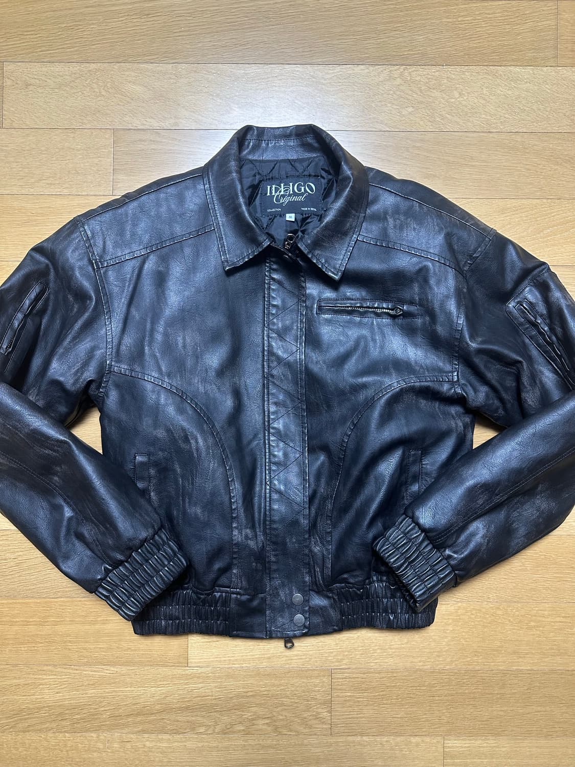일리고 가죽자켓 상품이미지1