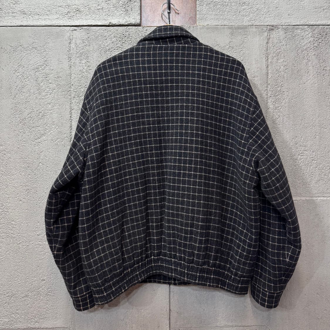 90s 라코스테 체크 블루종 자켓 (XL)  상품이미지3