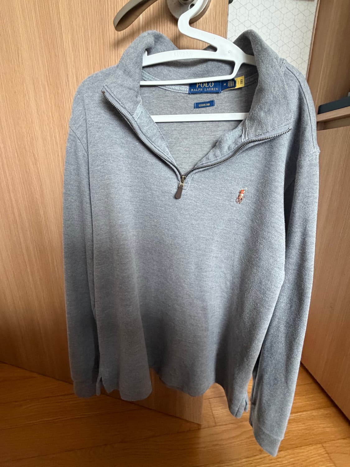 폴로 반집업 니트 그레이 상품이미지1