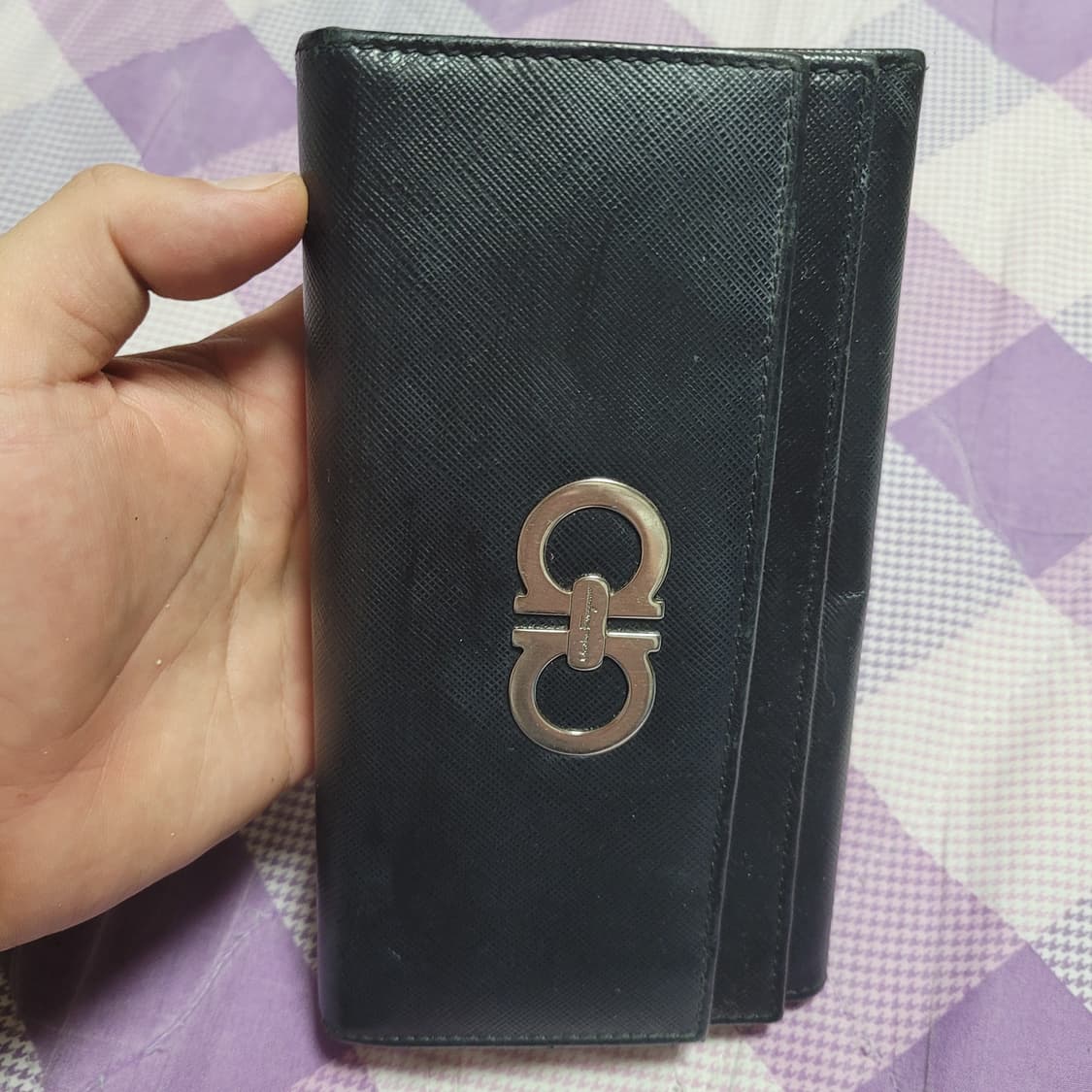 페라가모 여성용 블랙 장지갑 상품이미지2