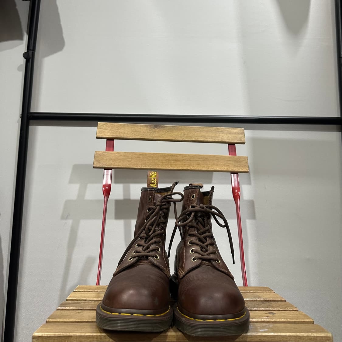 UK8) 닥터마틴 워커 남성 남자 부츠 8홀 브라운 20847 상품이미지2