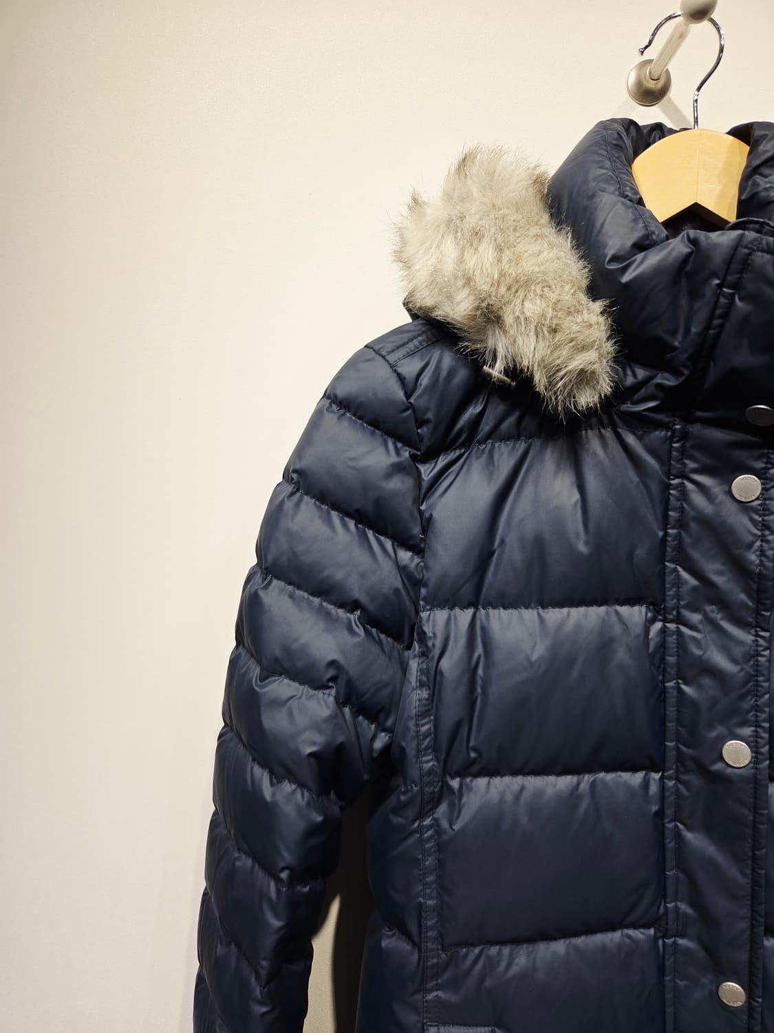 타미힐피거. 여자 네이비 다운 롱 패딩_M 상품이미지2